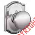 F170ply625cam Plymouth Polished Door Dummy F170-ply-cam Knob Single Chrome Schlage