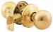 100c-passage Polished Door - Brass Cirrus 5 Set Knobset Yale