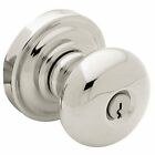 5208055entr Polished Knobset Keyed Baldwin 5208.entr Lifetime Classic Door Entry Nickel
