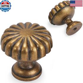 B0dhsngyq6 Povefonk 30 Pack Antique Brass Kitchen Cabinet Knobs Vintage Drawer Aged
