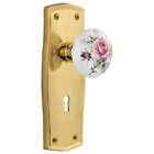 Praros Prv 234 Kh Nostalgic Warehouse Porcelain Solid Brass Privacy Knobset Rose 640697188287