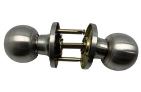 El04c Premier Keyed Entry Door Knob With 2 Sc1 Keys Satin Stainless Steel Lock New