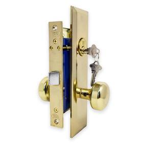Mr01r Premier Lock Brass Vestibule Mortise Entry Right Hand Knob Combo Pack