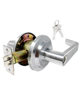 Lel03 Premier Locks Heavy Duty Satin Chrome Grade 2 Commercial Door Levers Handles New