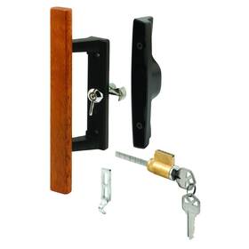 Prime-line 049793011329 C 1132 Patio Door Internal Style Handle Black Keyed 3-15/16 Inch Hole