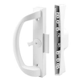 Prime-line 049793012630 C 1263 Diecast White Patio Door Handle Set With Clamp Upgrade Single Pack