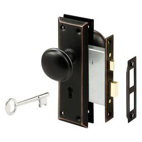 Prime-line 445021553549 Steel Classic Bronze Interior Door Lock Lock-set