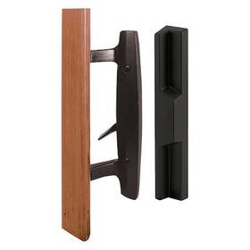 C-1313 Primeline Tools C 1313 Patio Door Mortise Style Handle Black Diecast With Wood