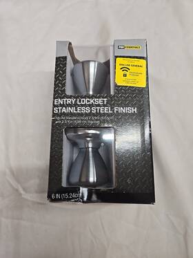 Pro Essentials 430001362317 Stainless Steel Entry Door Knob Lockset -new In Box Never Used