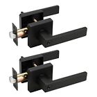 Probrico 2 Pack Black Entry Knob Combo Keyed Alike Heavy Duty Entrance