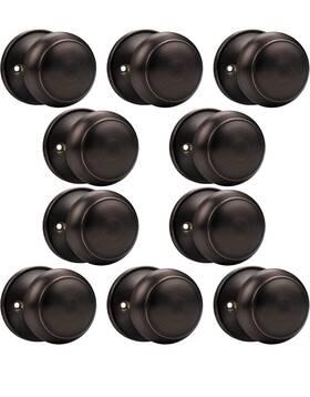 Probrico 715624234396 10 Pack Classic Closet Door Knobs Dummy Knob Individual