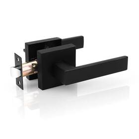 Probrico 716955853591 1 Pack Passage Door Handle In Matte Black Interior Closet Knobs For Hall