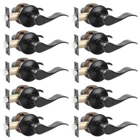 Probrico 717332814433 10 Pack Passage Door Lever Non-locking Set Handle Se