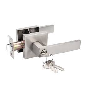 Probrico 717332819186 1 Pack Interior Bedroom Entrance Door Lever Doorknobs Lock One Keyway En