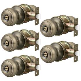 Probrico 717332825729 Privacy Door Knobs Lock Interior Bedroom Bathroom Handle Antiqu