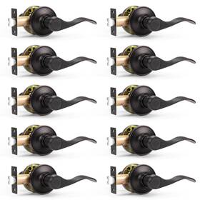 Probrico 718399667987 Interior Keyless Door Leverset Oil Rubbed Bronze Passage Lever