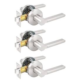 Probrico 718399824823 Passage Levers Door Handles Non-locking Lever Set For Hallway Doors Or Clos