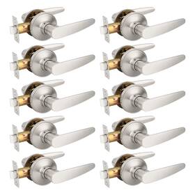 Probrico 941154029605 10 Pack Unlocking Passage Door Levers Keyless Handles With Sat