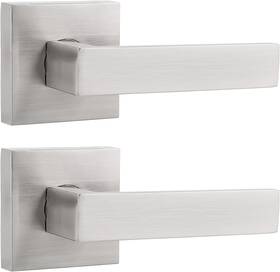 Probrico 941154036818 2 Pack Half Dummy Levers In Satin Nickel Non-turning Function Door Handles S