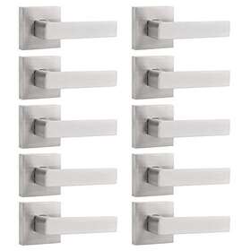 Probrico 941154036863 Dummy Door Handles In Satin Nickel Half Levers Non-turning Fu