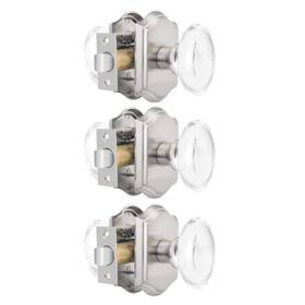 Probrico 941154062046 Oval Clear Crystal Door Knobs Heavy Duty Glass Hall/closet Passage K