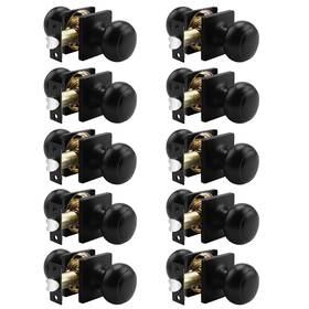 Probrico 941154071390 Colonial Passage Door Knobs Black Interior Non-locking Handles For Hall/