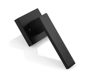 Probrico 941154078788 6pk Door Handle Black Satin Square Lever For Closets Bedroom Doors