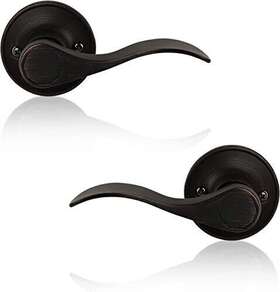 Probrico 972125730435 4 Pack Dummy Door Lever Wave Style Leverset Right And Left Handed Oil Rubbed Bro