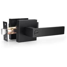 Probrico 972125738448 Matte Black Bed Bath Door Lever Heavy Duty Privacy Handle Keyless L