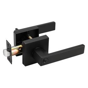 Probrico 972125738585 Entry Door Levers Matte Black With Keys Heavy Duty Hardware For Ext
