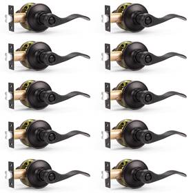 B01myxtptz Probrico Oil Rubbed Bronze Privacy Door Levers 10 Pack Bed/bath Left/right Hand