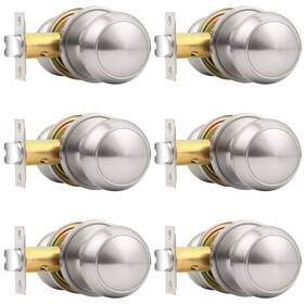 B01n4bnvxk Probrico Passage Door Knobs Brushed Nickel Keyless Round Interior Handles 6-pack