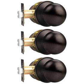 B01nck75aa Probrico Oil Rubbed Bronze Passage Door Lock Set Interior Keyless Knob Handles L