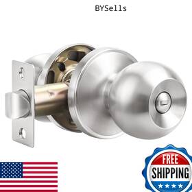 B0742bsc8x Probrico 1 Pack Bed/bath Round Door Knob Privacy Interior Satin Nickel Keyless