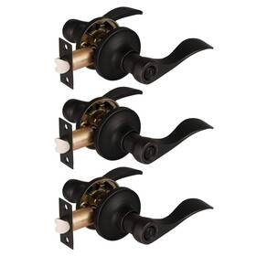 B0785kgvk2 Probrico 3 Pack Privacy Bathroom Door Lock Lever Keyless No Keys Lockset Right/left