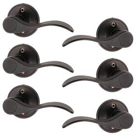 B07mblmmn5 Probrico 6 Pack Dummy Door Lever Wave Style Left/right Handed Oil Rubbed Bronz