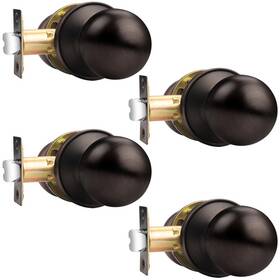B07n8251qt Probrico Oil Rubbed Bronze Hall/closet Door Knobs Passage Handles Non-locking