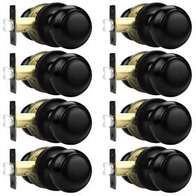B0b2rqmt48 Probrico 8-pack Matte Black Closet Door Knobs Passage Handles Modern Interior