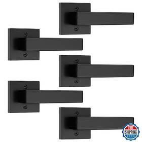 B0c5hz91vq Probrico 5-pack Black Dummy Door Levers Single Sided Handle For Closets/french