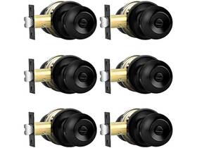 B0c5jfwpbr Probrico New Black Square Privacy Door Knobs For Bedroom Bathroom 6-pack