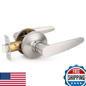 B0cd6x9czh Probrico 4pk Passage Door Levers Keyless Handles Lockset Satin Nickel