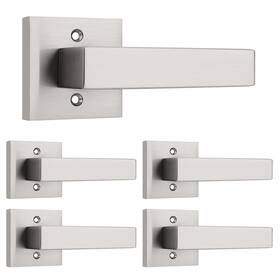 B0d9qjxy5f Probrico 5pk Satin Nickel Dummy Door Lever Handle Set With Screws