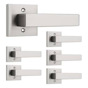 B0d9ql6bg6 Probrico 6 Pack Stain Nickel Door Lever Dummy With Screws Handle For