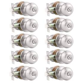 B0dbv4lgbz Probrico 10 Pack Brushed Nickel Interior Door Knobs Set Keyless Privacy Locks