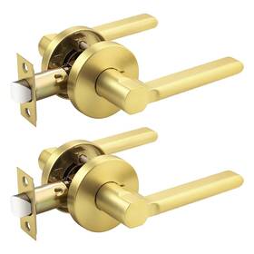 B0df2psgp9 Probrico Brushed Gold Door Handles Interior Closet Handle Passage Doo