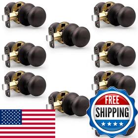 B0dhzfhbg2 Probrico Bulk Passage Door Knobs Interior 10 Pack Oil Rubbed Bronze Round Ball