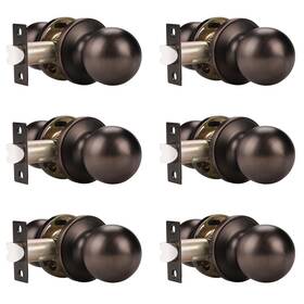 B0dkh7cmzk Probrico Closet Hallway Door Knobs Oil Rubbed Bronze Passage No Lock Inside Hard