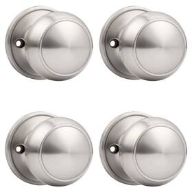 B0dkxbqls7 Probrico Brushed Nickel Door Knob One Side 4 Pack Fake Handles Dummy