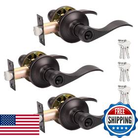 B0dpdq2lkc Probrico Keyed Alike Bronze Door Handle Oil Rubbed Wave Style Entry