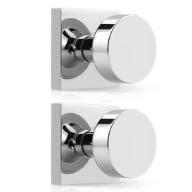 B0fghkr67y Probrico Dummy Door Knobs Polished Chrome Interior Square For Closet